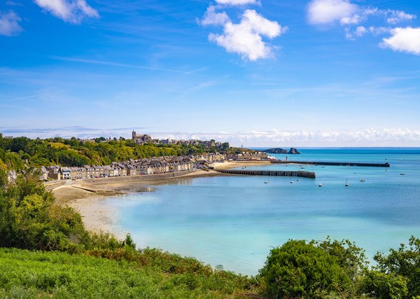 Cancale français Bretagne Bretagne pittoresque village skyline en France