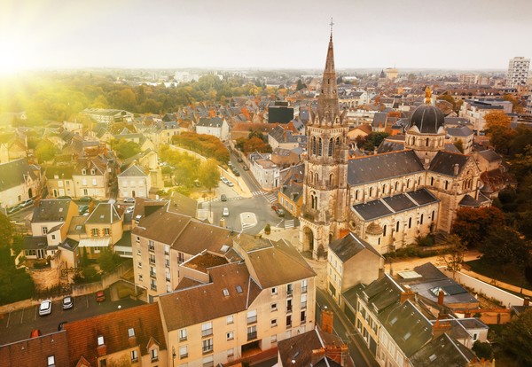 Vue aérienne de Chateauroux