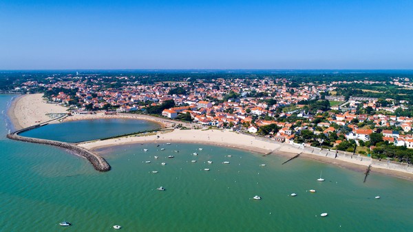Vue aérienne de La Bernerie en Retz