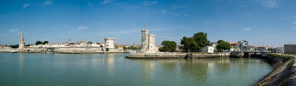 Rochelle vue panoramique sur le port