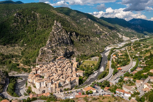 Entreveaux en Alpes de Haute Provence en France.