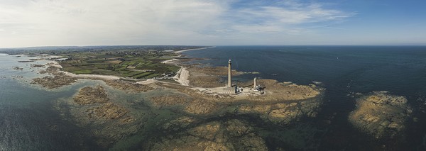 Phare de Gatteville en Normandie France. Il est considéré comme le troisième plus grand lighhouse traditionnel dans le monde.