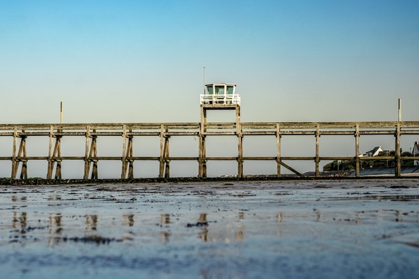 Ponton à luc sur mer