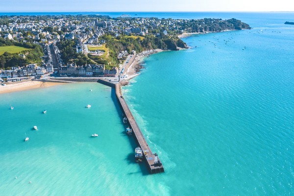 Cancale français Bretagne Bretagne pittoresque village skyline en France