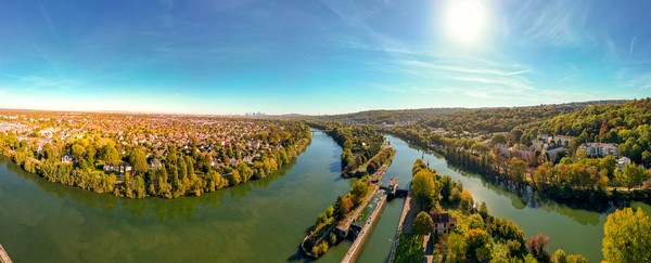 Rivière La Seine en région parisienne